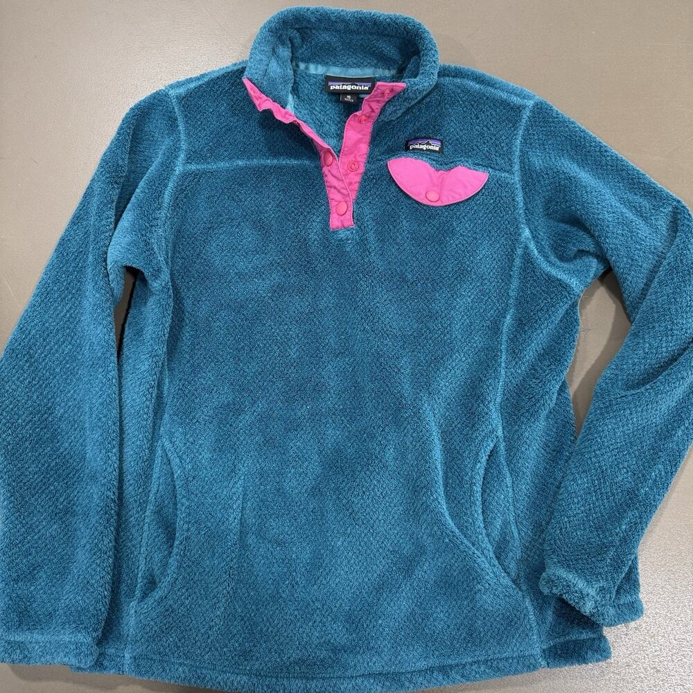 Patagonia Re Tool Sweatshirt Teal Sz XL Kids Girls